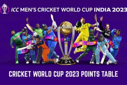 Cricket World Cup 2023 Points Table and Team Standings