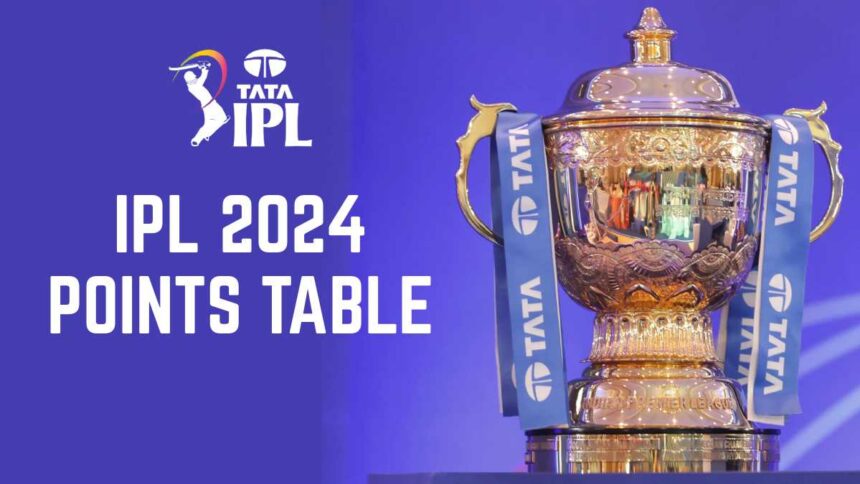 IPL 2024 Points Table | Indian Premier League 2024 Team Standings with Net Run Rate